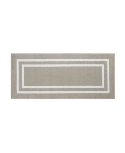 Jean Pierre Runner Rug с узором Double Line Border, машинная стирка, 26" x 60"