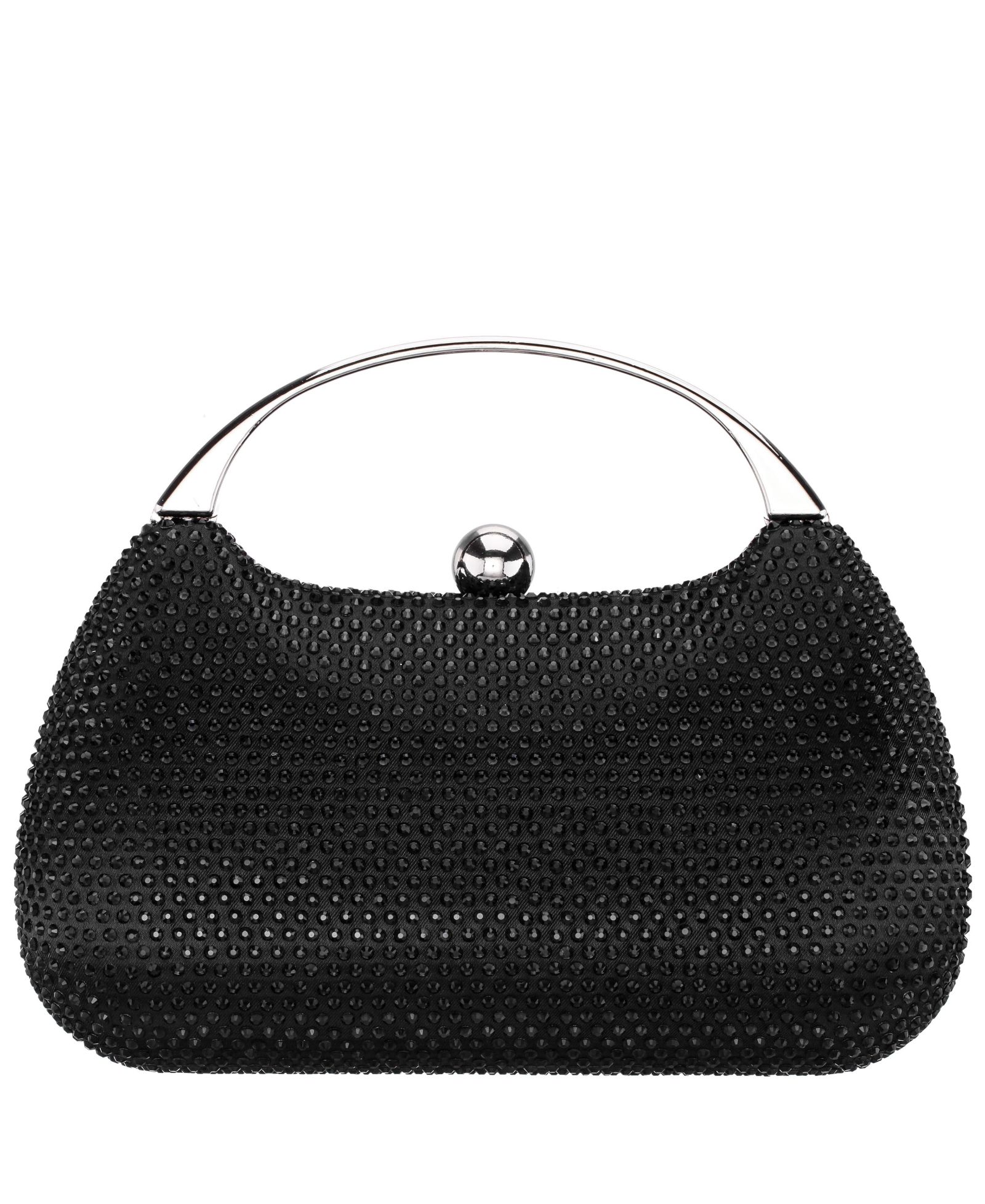 Nina вечерний клатч Nina Crystal Minaudiere с металлической ручкой