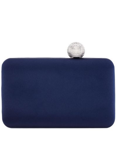 Клатч Nina Satin Minaudiere Crystal Clasp