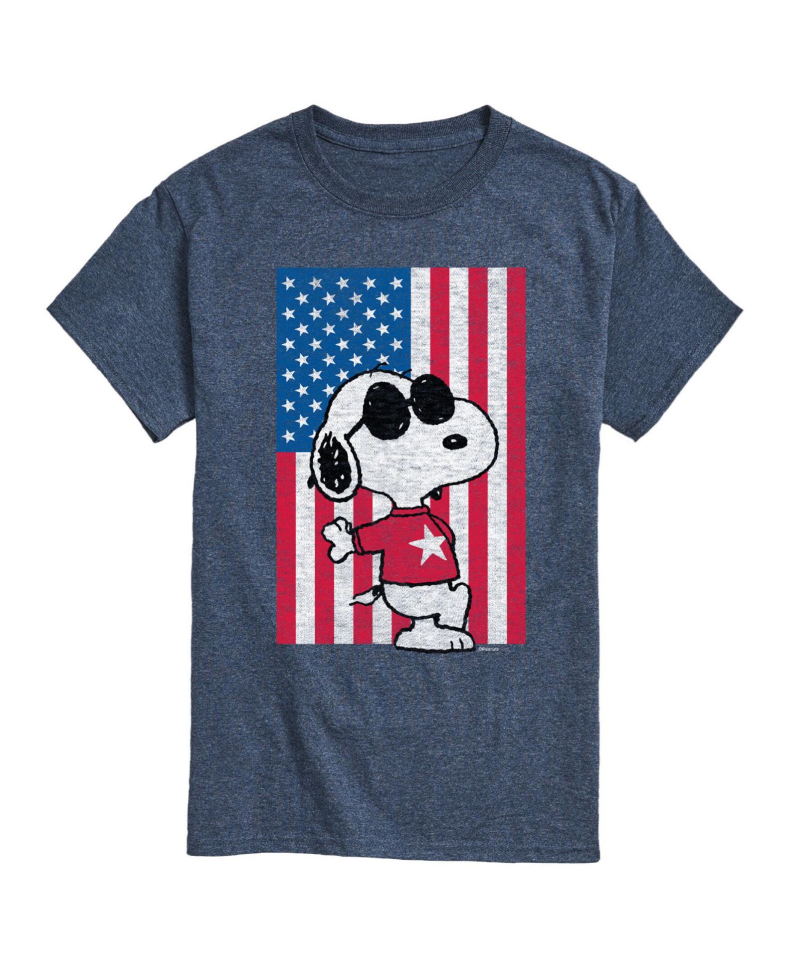 AIRWAVES Men's Peanuts Americana Short Sleeves T-shirt