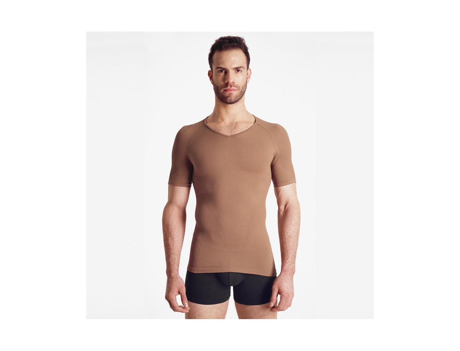 Rounderbum Men's Seamless Compression T-Shirt