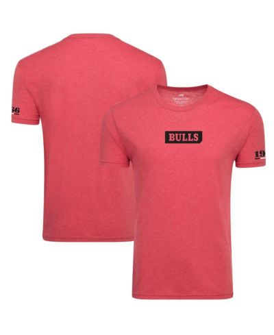 Men's and Women's Sportiqe Red Chicago Bulls 1966 Collection Comfy Tri-Blend T-shirt