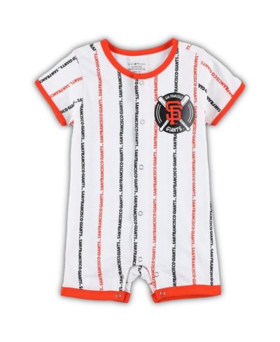 Infant Boys and Girls белый комбинезон San Francisco Giants Ball Hitter
