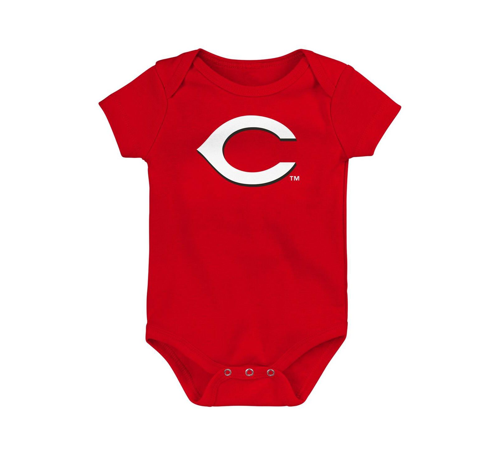 Боди для новорожденных и младенцев (мальчики и девочки) с логотипом Cincinnati Reds