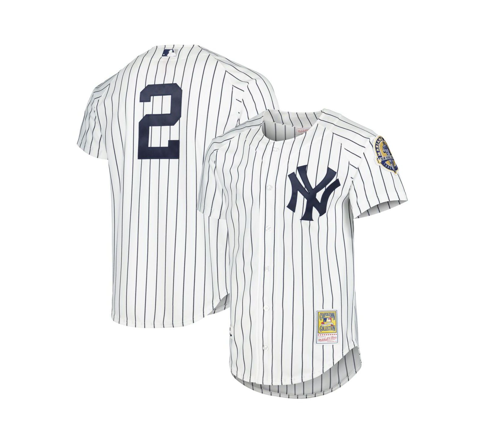 Мужское джерси Mitchell & Ness Derek Jeter White New York Yankees Cooperstown Collection Authentic Jersey