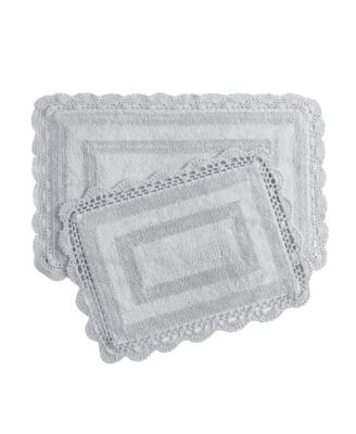Комплект из 2-х ковриков для ванной Laura Ashley Crochet Reversible Cotton