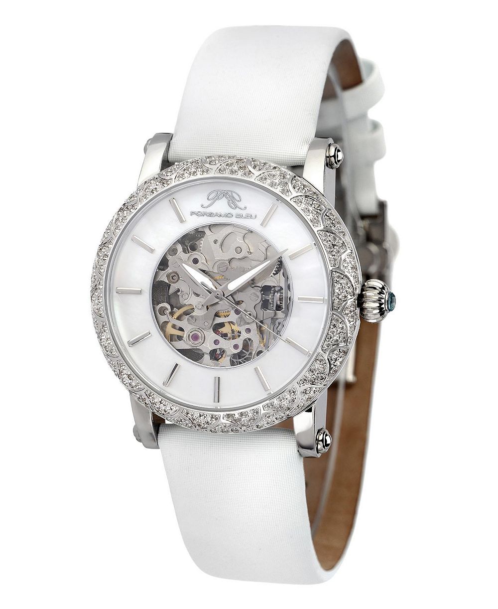Часы Porsamo Bleu Women's Liza Automatic Satin Covered Leather Band 691ALIL