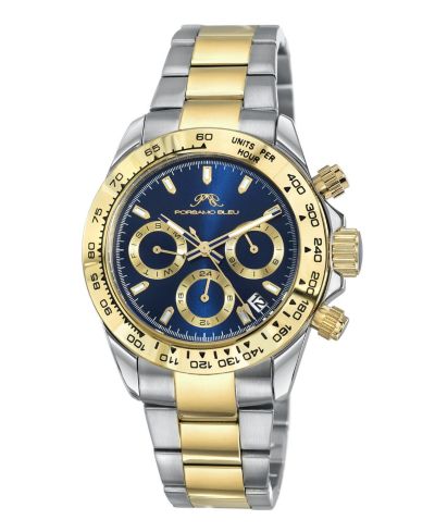 Porsamo Bleu Women's Alexis Multifunction Two-Tone Stainless Steel Bracelet Watch 37 mm