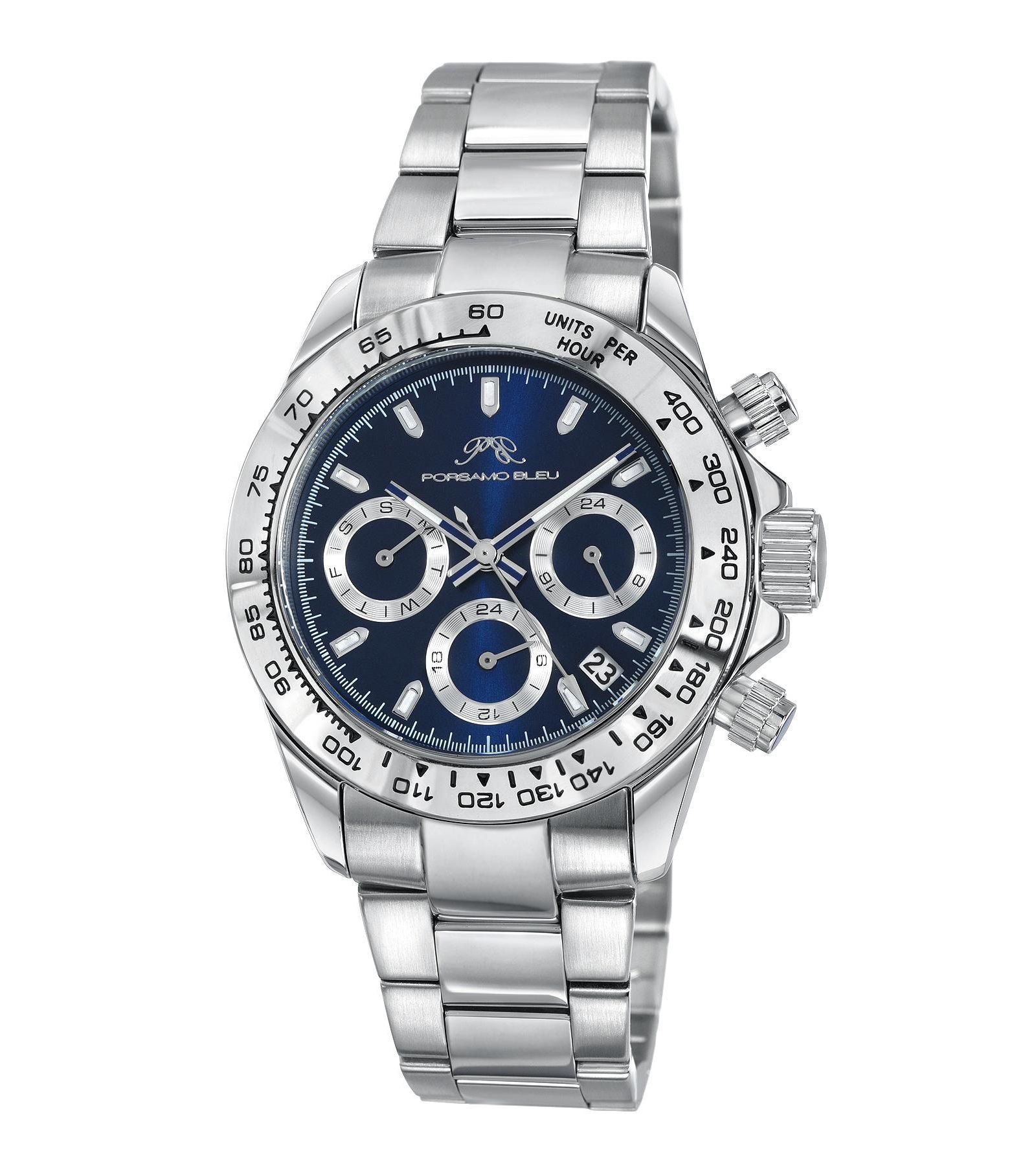 Porsamo Bleu Женские часы Alexis Multifunction Silver Tone Stainless Steel 37 mm