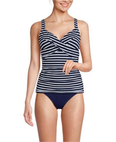 Deep sea/white media stripes