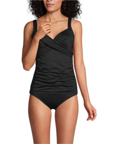 Женский топ танкини Lands' End DD-Cup Sweetheart Wrap с косточками