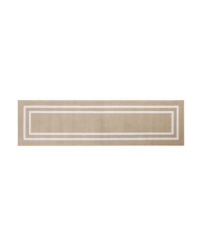 Коврик-раннер Jean Pierre Double Line Border Tufted, машинная стирка, 26" x 72"