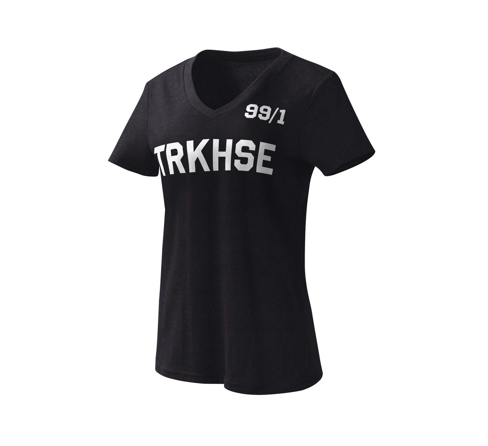 Женская футболка G-III 4Her by Carl Banks Black TRACKHOUSE RACING Dream Team V-Neck