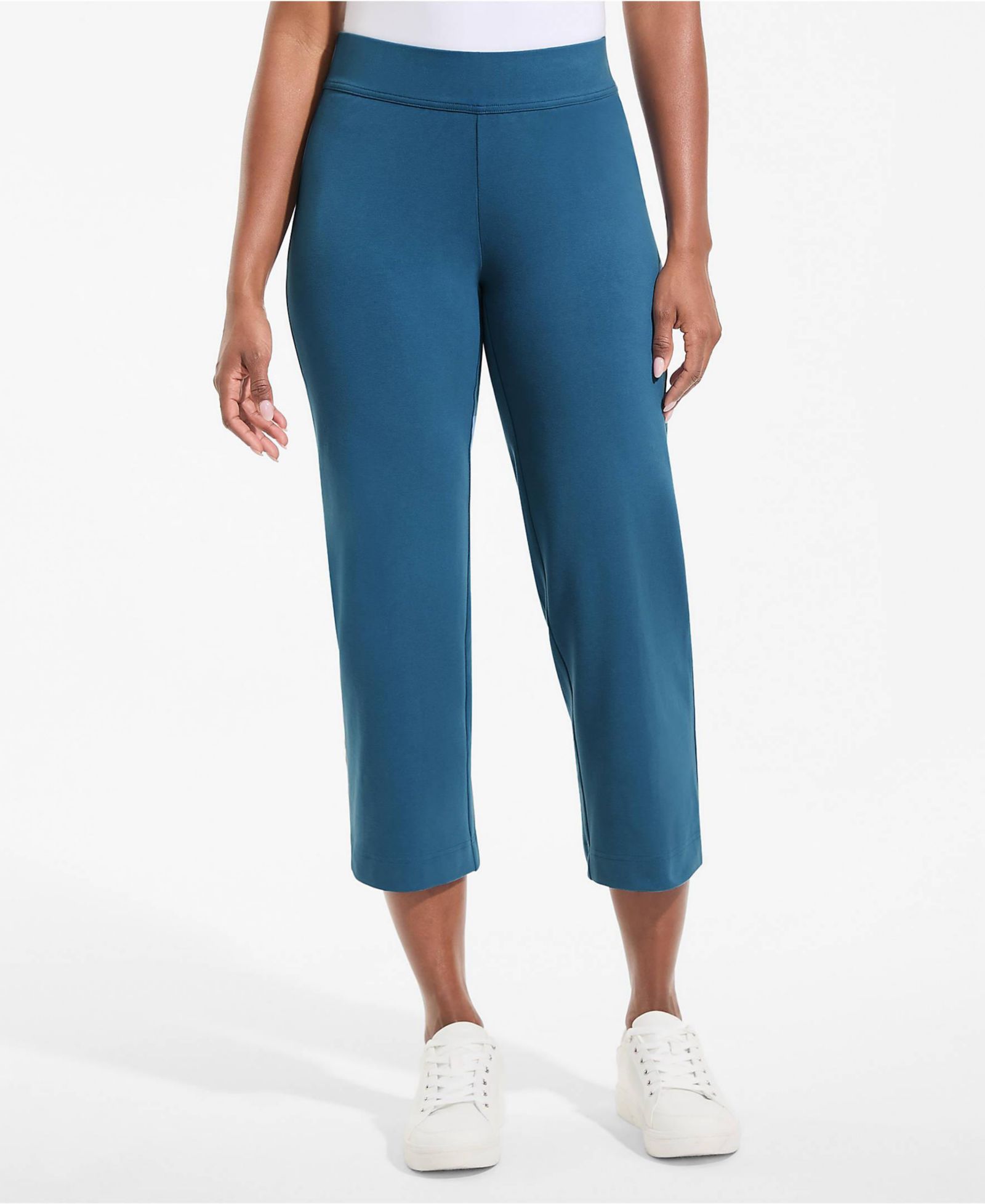 Lands' End Женские брюки Starfish Mid Rise Pull On Crop