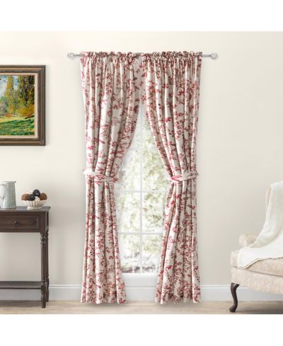 Комплект штор Ricardo Waverly Gardens Dark Gray с подхватами 84"W x 72"L