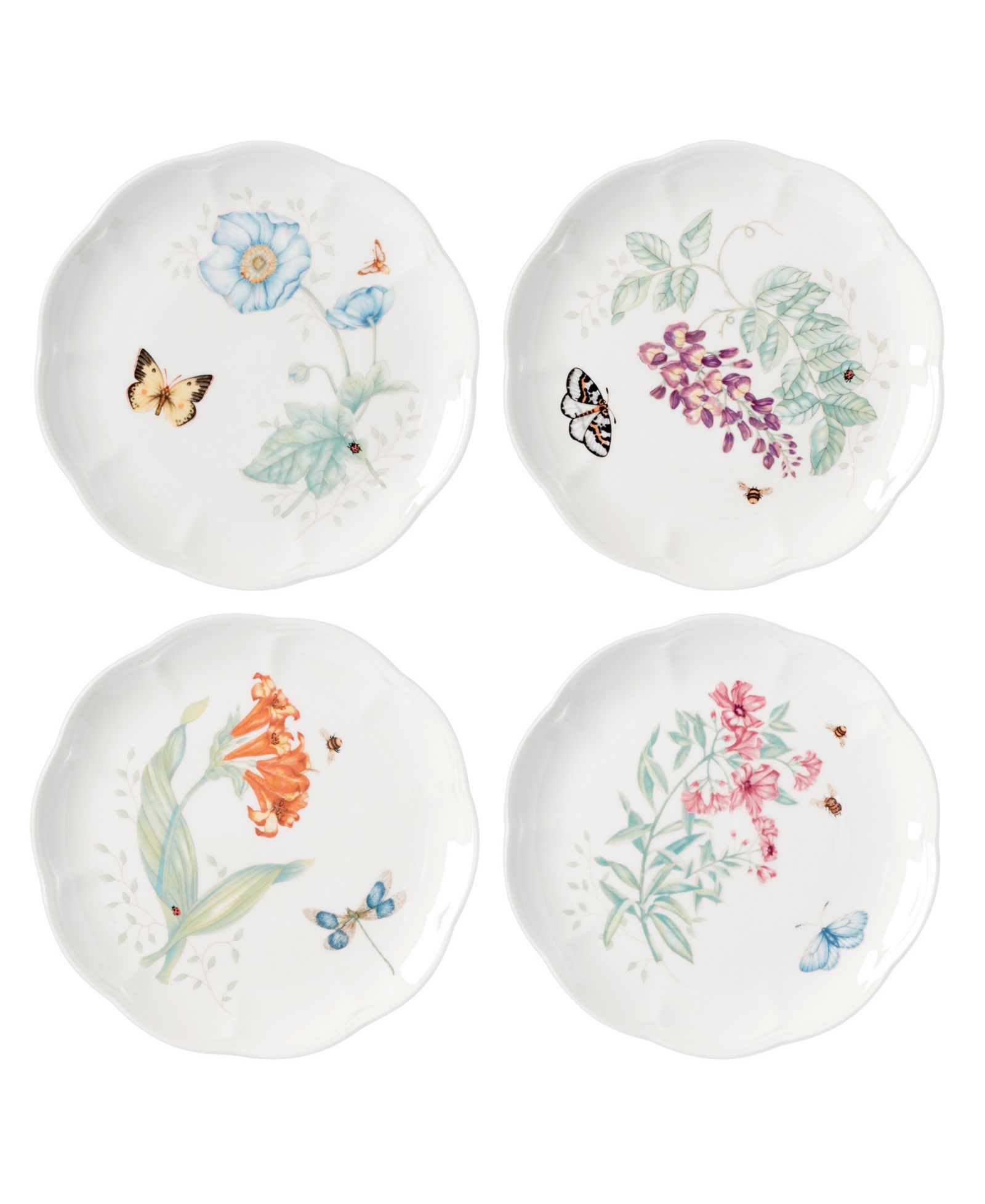 Lenox Butterfly Meadow Accent Plates, Set of 4