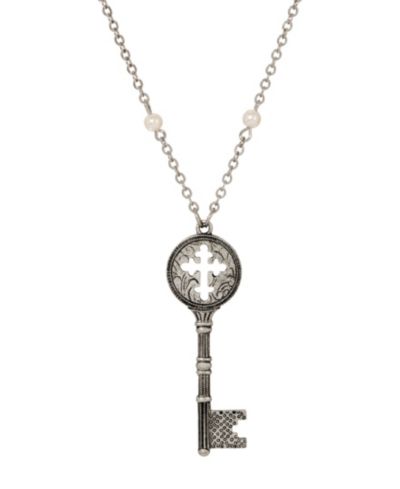 2028 Кулон в виде креста с имитацией жемчуга Symbols of Faith