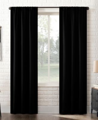 Sun Zero Bergen Theater Grade Extreme 100% Blackout Rod Pocket Curtain Panel