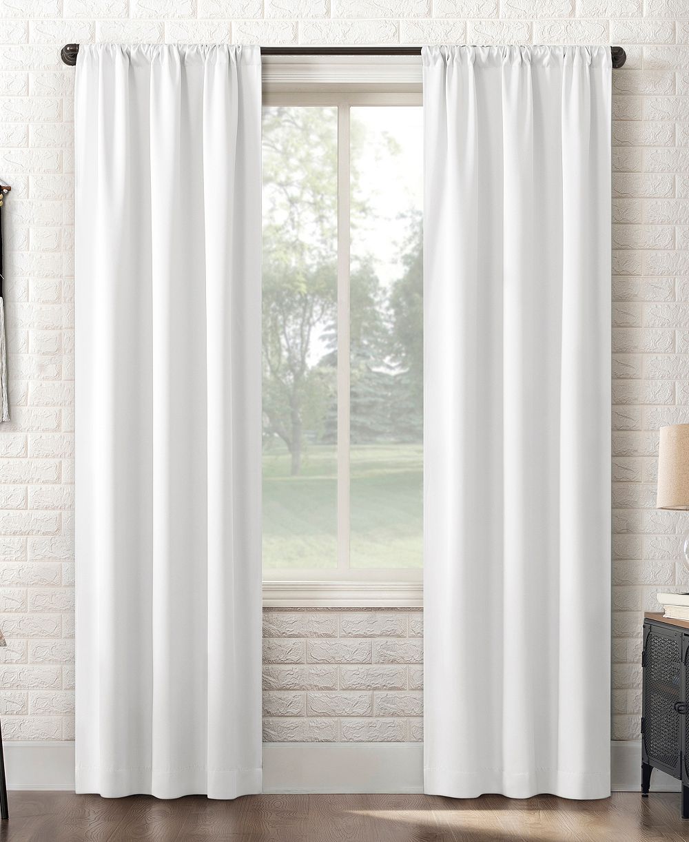 Sun Zero Bergen Theater Grade Extreme 100% Blackout Rod Pocket Curtain Panel