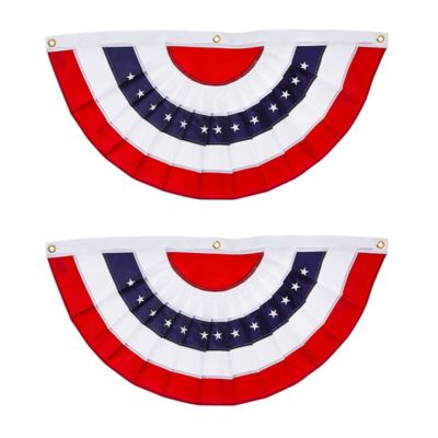 Декоративный флаг Evergreen Patriotic Bunting, Medium- 58 x 27 Inches