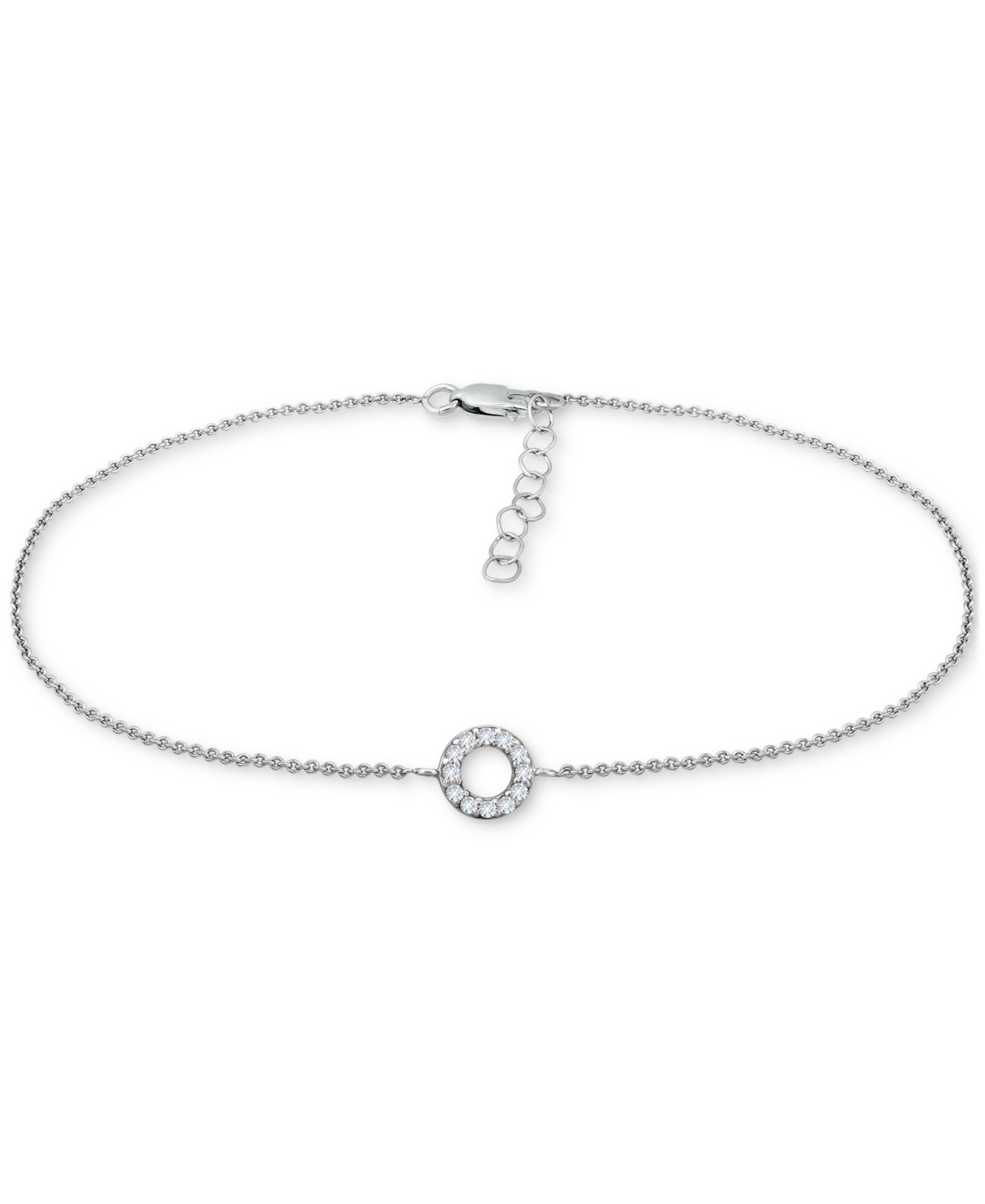 Браслет на щиколотку Giani Bernini Cubic Zirconia Circle