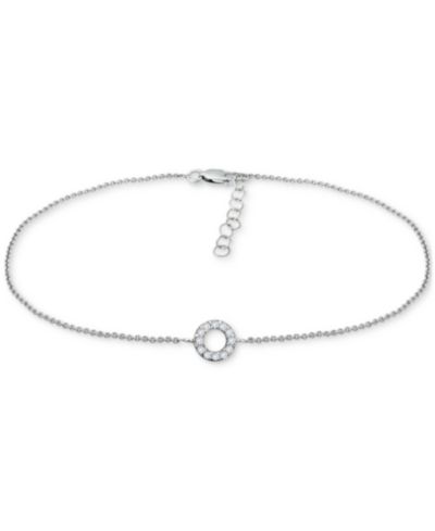 Браслет на щиколотку Giani Bernini Cubic Zirconia Circle