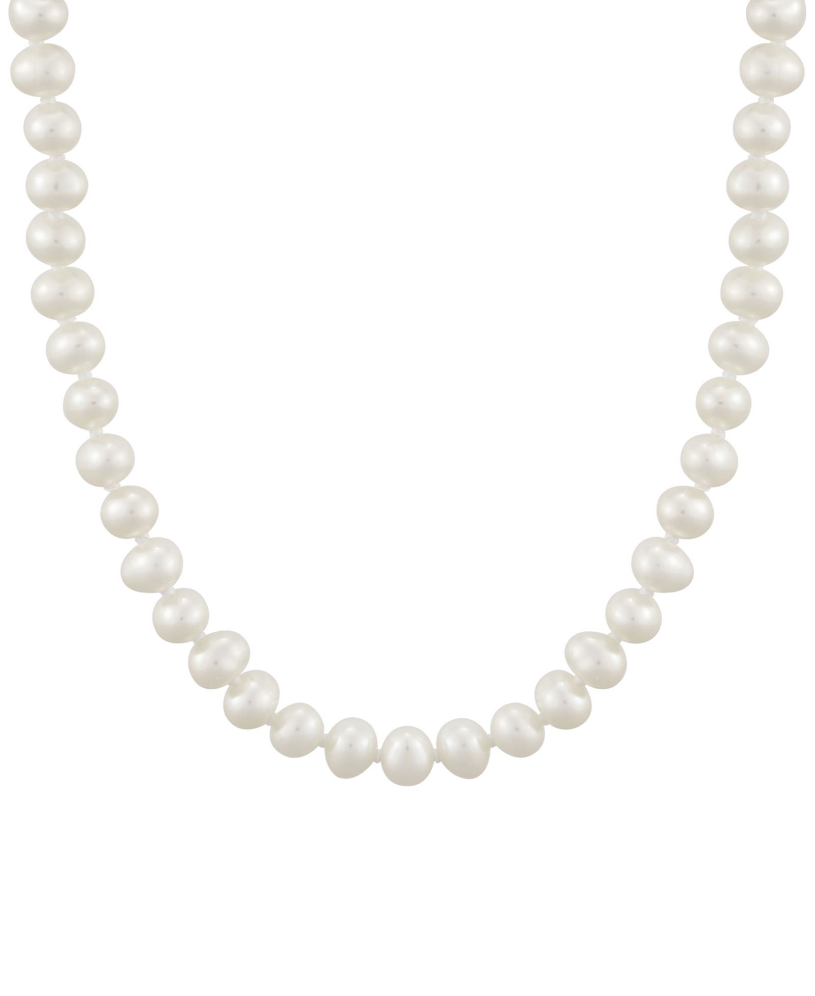Детское ожерелье Macy's Cultured Freshwater Oval Pearl 13"