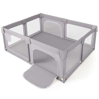 Costway Детский манеж, увеличенный игровой центр с калиткой