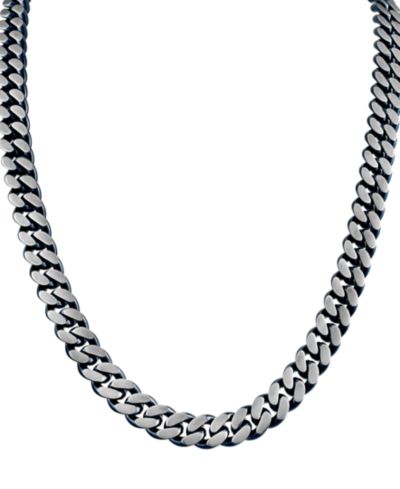 Мужская цепочка Bulova Classic Curb Chain 24" Blue-Plated Stainless Steel