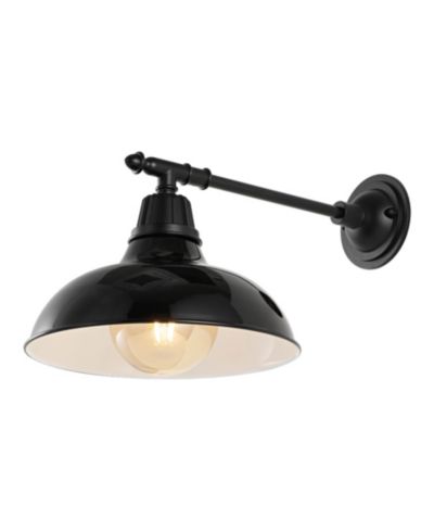 Уличный настенный светильник Jonathan Y Wallace 12.25" 1-Light Farmhouse Industrial Iron LED Victorian Arm