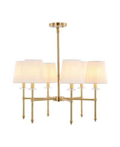 Cillian 27" 6-Light Mid-Century Modern Iron LED Chandelier