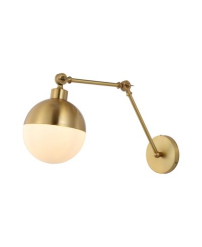 Настенный светильник Alba 8" 1-Light Mid-Century Modern Iron Glass LED