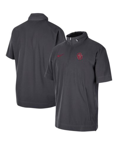 Мужская куртка Nike Oklahoma Sooners Anthracite Half-Zip Short Sleeve