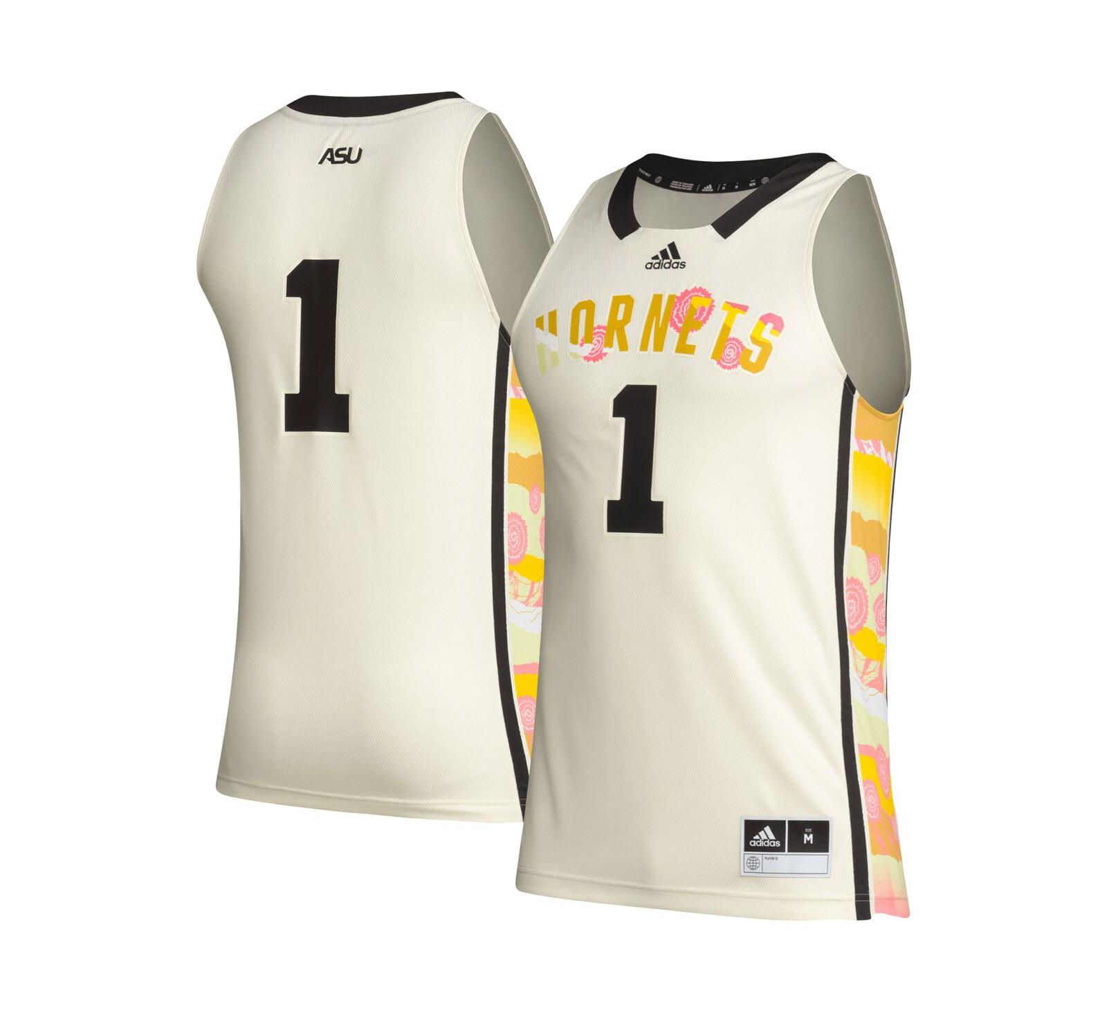 Мужская баскетбольная джерси adidas #1 Khaki Alabama State Hornets Honoring Black Excellence