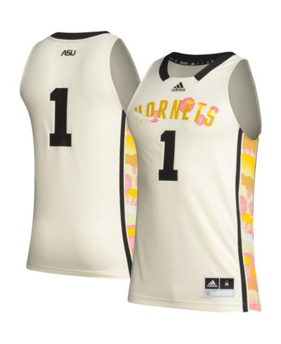 Мужская баскетбольная джерси adidas #1 Khaki Alabama State Hornets Honoring Black Excellence