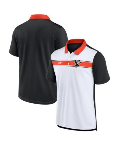 Мужская джерси Nike San Francisco Giants Rewind Stripe Polo Shirt White Black