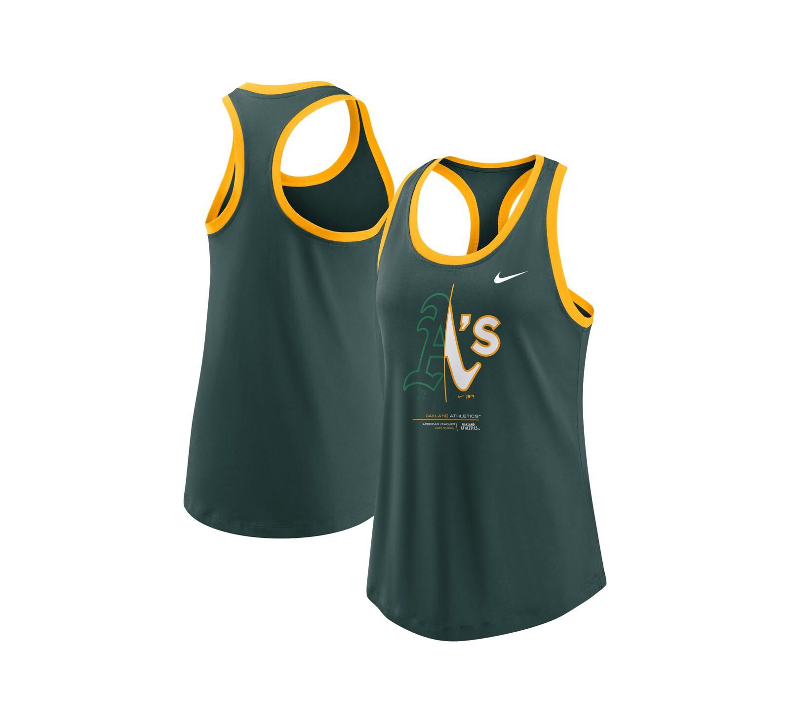 Nike Женский майка-топ Tech Oakland Athletics, Green