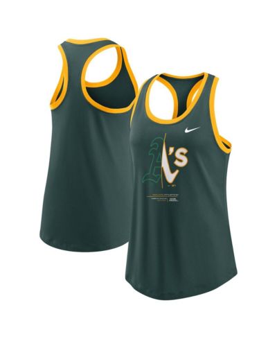 Nike Женский майка-топ Tech Oakland Athletics, Green