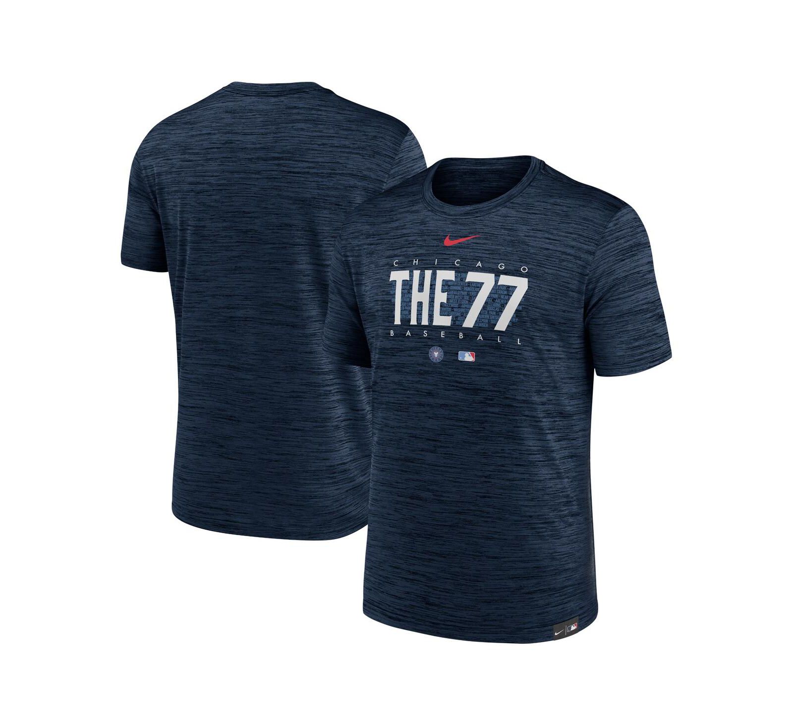 Nike Мужская футболка для тренировок Chicago Cubs City Connect Velocity, Navy