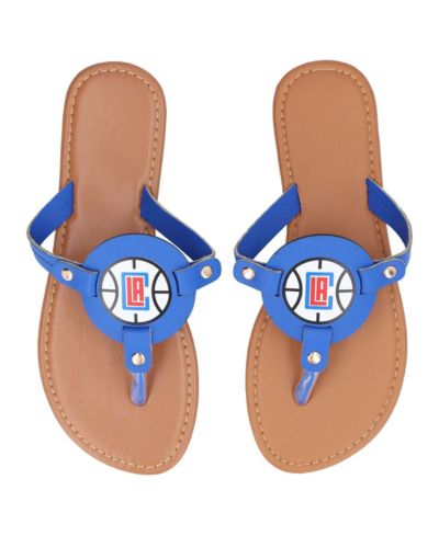 Women's LA Clippers Die-Cut Logo Flip Flops