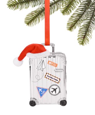 Holiday Lane World Traveler Suitcase Ornament, Macy's Exclusive