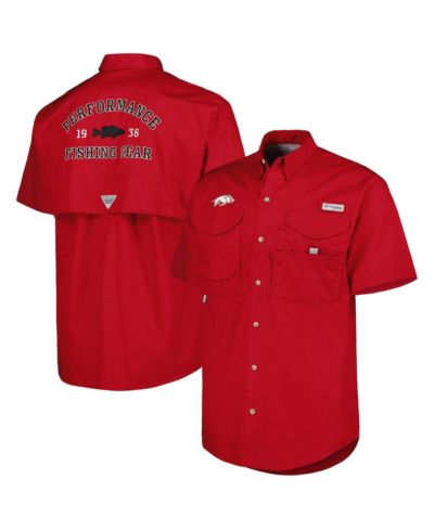 Мужская рубашка Columbia Cardinal Arkansas Razorbacks Bonehead Button-Up