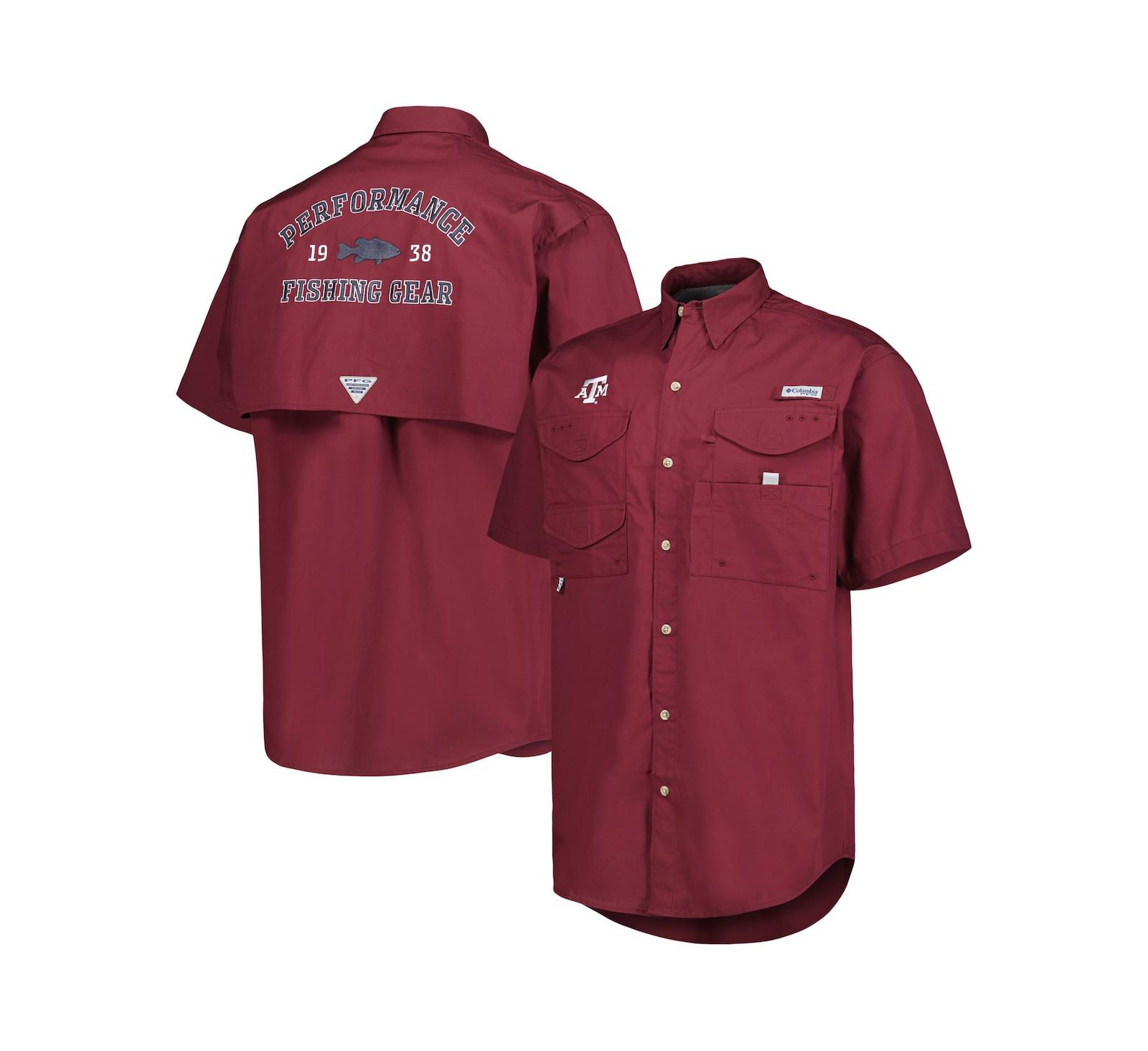Мужская рубашка Columbia Maroon Texas A&M Aggies Bonehead Button-Up