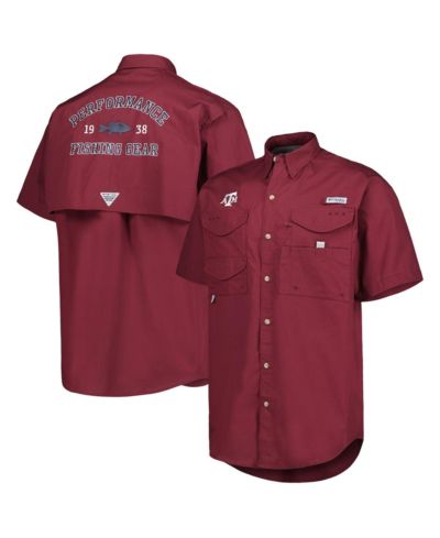 Мужская рубашка Columbia Maroon Texas A&M Aggies Bonehead Button-Up