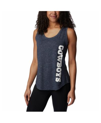 Майка Columbia Navy Dallas Cowboys Cades Cape Omni-Wick Tri-Blend Женская
