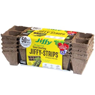 Biodegradable торфяные полоски для проращивания семян Jiffy JS50 - 50 штук