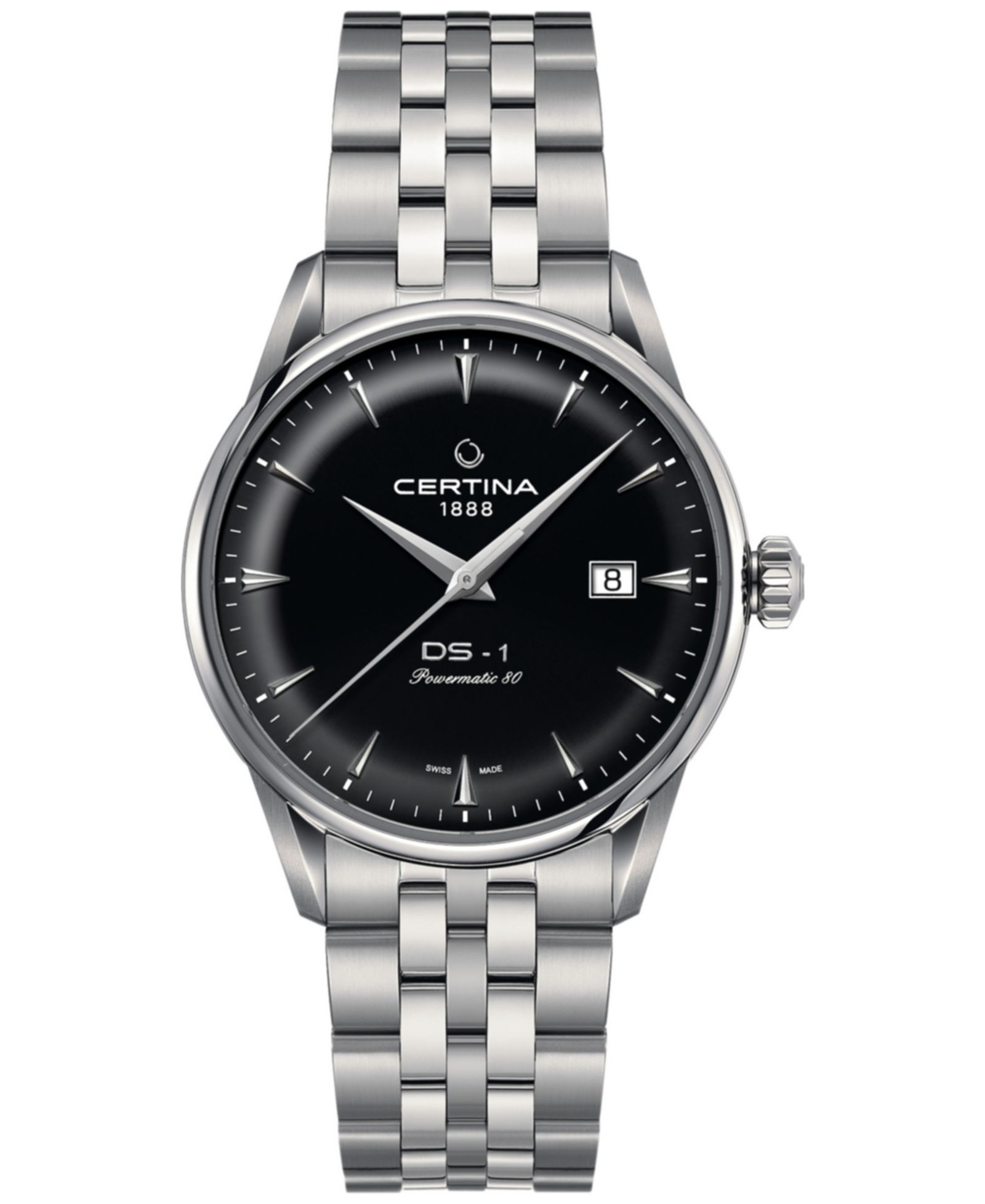 Certina Men's Swiss Automatic DS-1 Stainless Steel Bracelet Watch 40mm