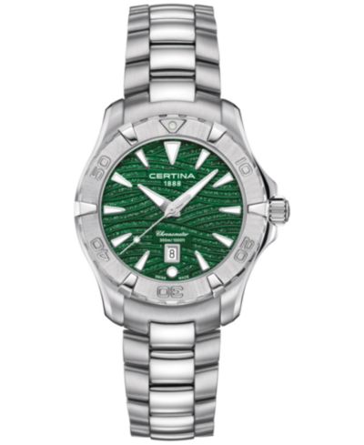 Certina Women's Swiss DS Action Stainless Steel Bracelet Watch 34mm