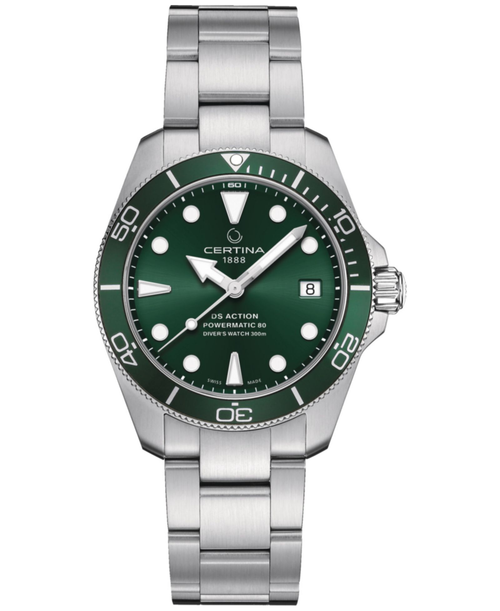 Certina Women's Swiss Automatic DS Action Diver Stainless Steel Bracelet Watch 38mm