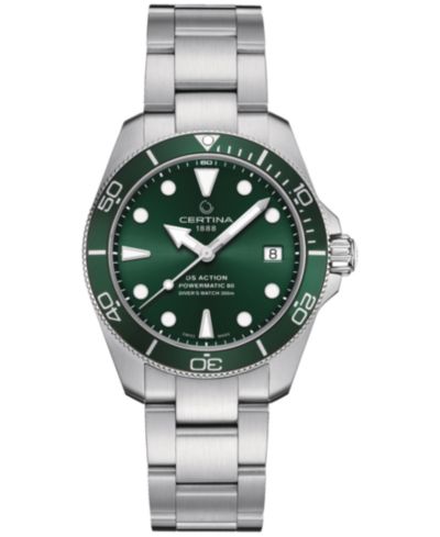 Certina Женские часы Certina Swiss Automatic DS Action Diver из нержавеющей стали 38mm